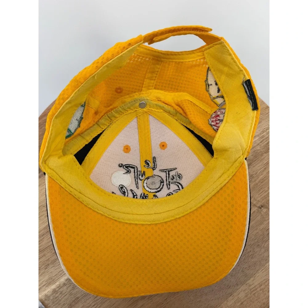 Le Tour de France Cycling Cap Hat Yellow Black Embroidered Adjustable‎ Strapback